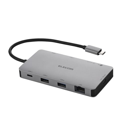 エレコム USB-C ハブ ドッキングステーション 9-in-1 PD 140W対応 USB